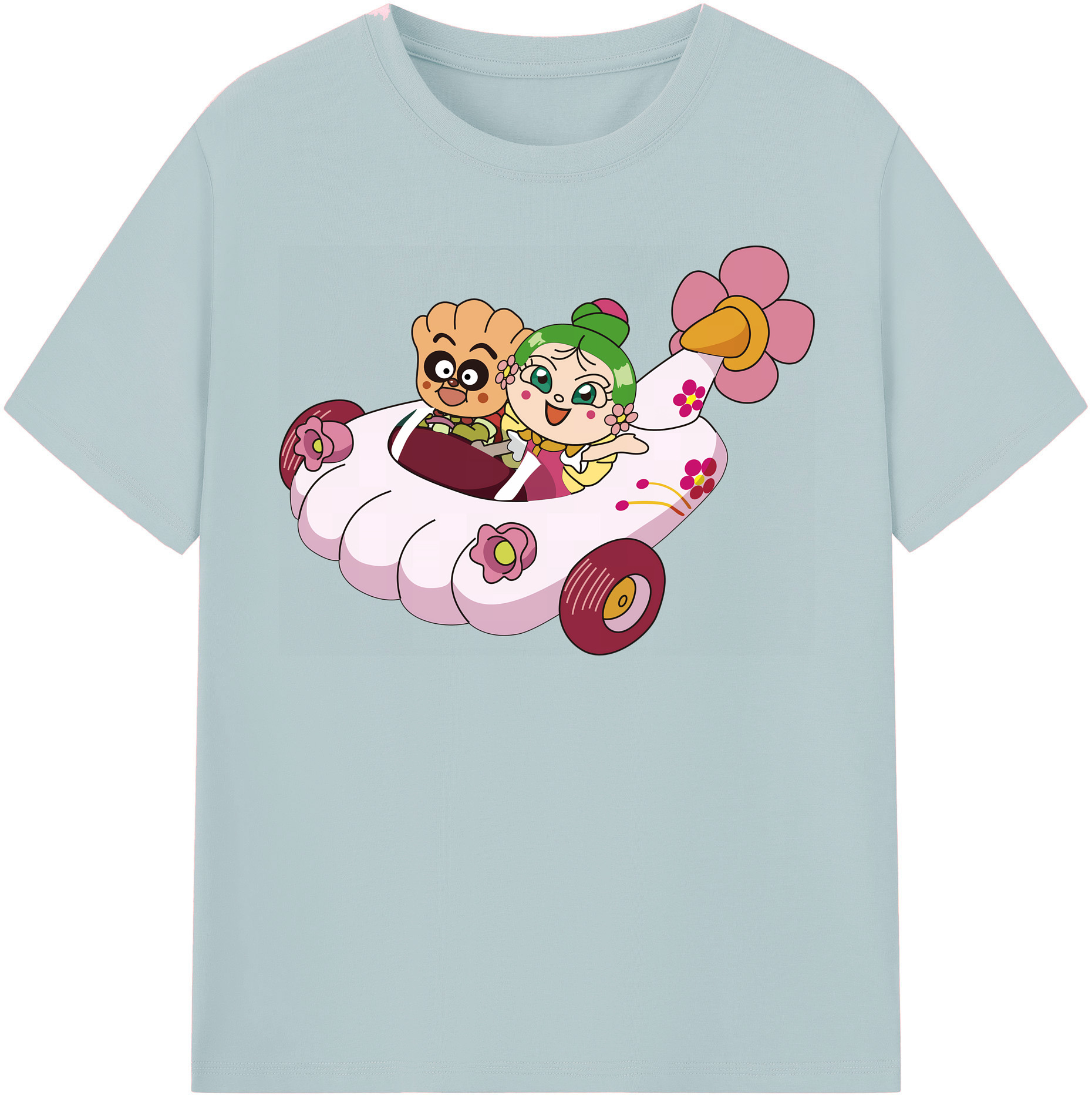 （画像用） アンパンマン Anpanman 綿100％半袖Tシャツ（フロントプリント）